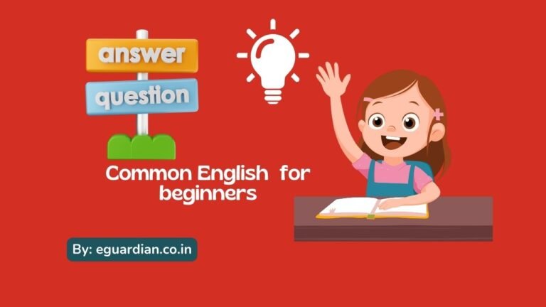 100 Common English questions and answers for beginners