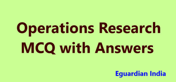 operations research objective questions and answers pdf