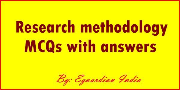 Research Methodology MCQ Questions and answers pdf