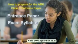AMU class 9 entrance exam previous years papers and syllabus