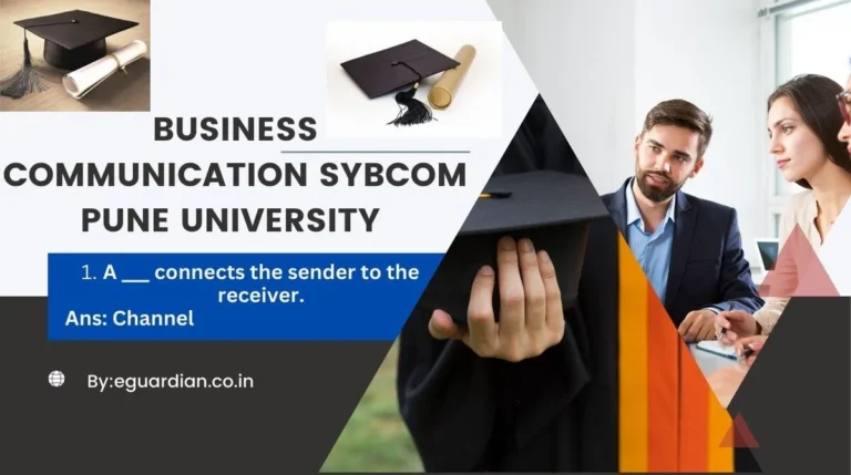 Business Communication SYBCOM Pune University MCQs