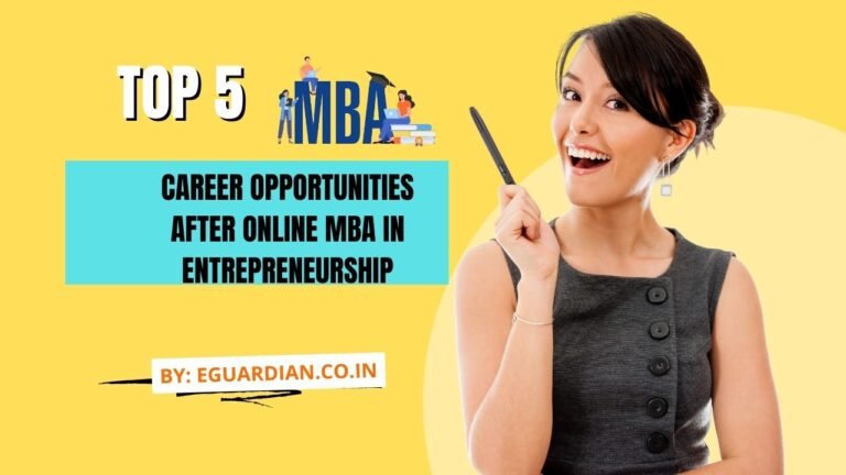 Top 5 Career Opportunities after Online MBA in Entrepreneurship